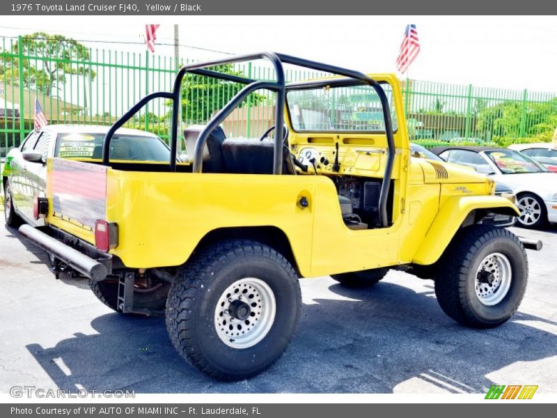 Yellow / Black 1976 Toyota Land Cruiser FJ40