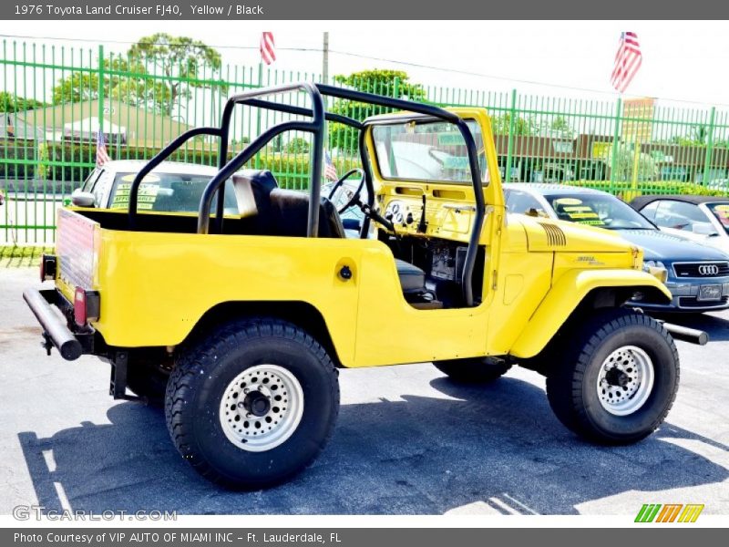 Yellow / Black 1976 Toyota Land Cruiser FJ40