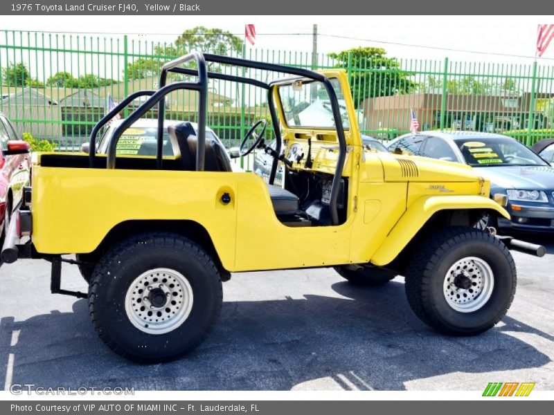 Yellow / Black 1976 Toyota Land Cruiser FJ40