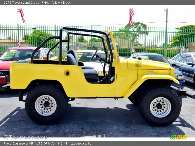 Yellow / Black 1976 Toyota Land Cruiser FJ40