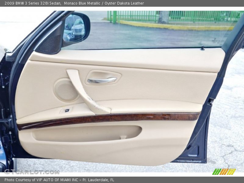 Monaco Blue Metallic / Oyster Dakota Leather 2009 BMW 3 Series 328i Sedan