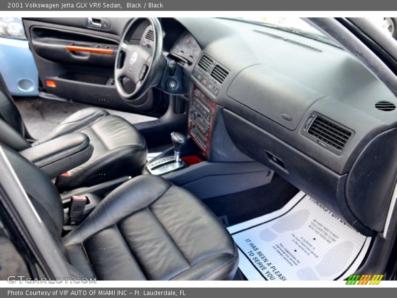 Black / Black 2001 Volkswagen Jetta GLX VR6 Sedan