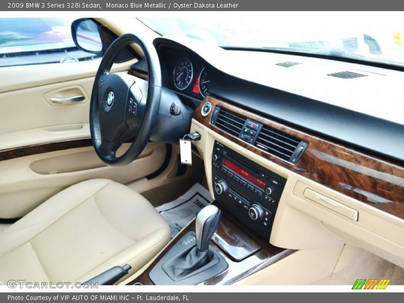 Monaco Blue Metallic / Oyster Dakota Leather 2009 BMW 3 Series 328i Sedan