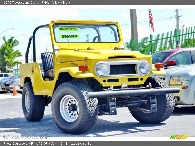 Yellow / Black 1976 Toyota Land Cruiser FJ40
