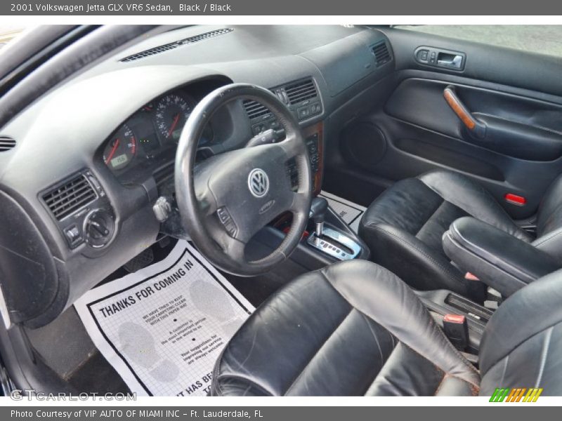 Black / Black 2001 Volkswagen Jetta GLX VR6 Sedan