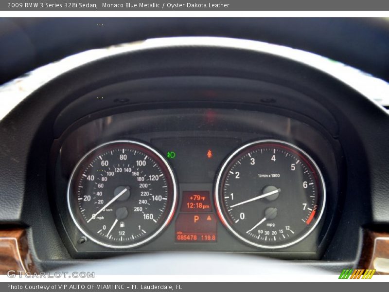 Monaco Blue Metallic / Oyster Dakota Leather 2009 BMW 3 Series 328i Sedan