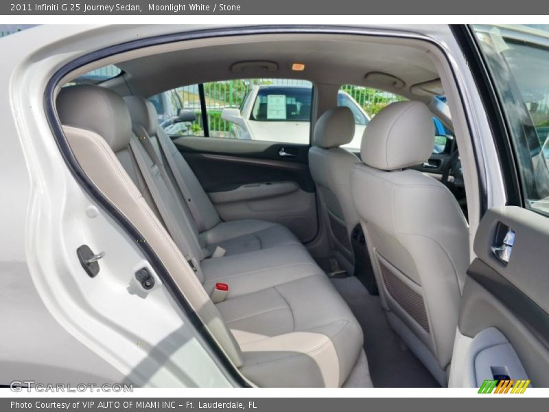 Moonlight White / Stone 2011 Infiniti G 25 Journey Sedan