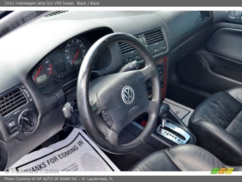 Black / Black 2001 Volkswagen Jetta GLX VR6 Sedan