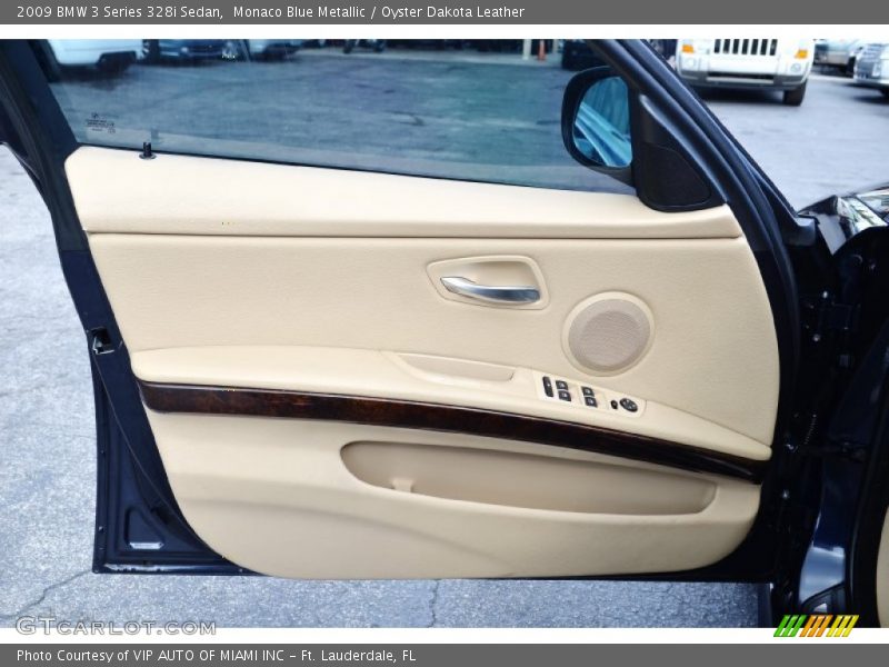 Monaco Blue Metallic / Oyster Dakota Leather 2009 BMW 3 Series 328i Sedan