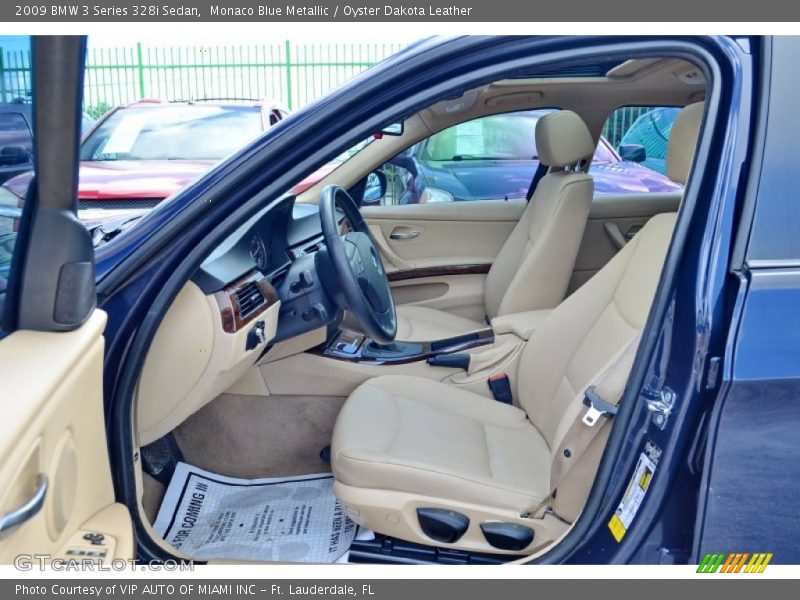 Monaco Blue Metallic / Oyster Dakota Leather 2009 BMW 3 Series 328i Sedan