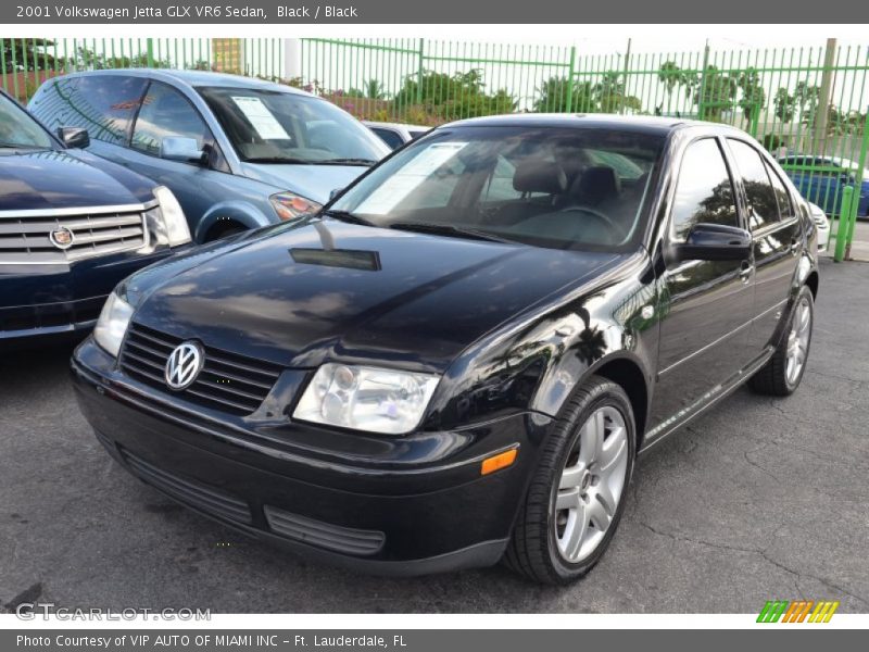 Black / Black 2001 Volkswagen Jetta GLX VR6 Sedan