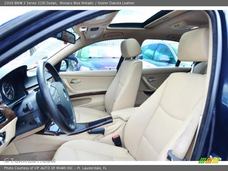 Monaco Blue Metallic / Oyster Dakota Leather 2009 BMW 3 Series 328i Sedan