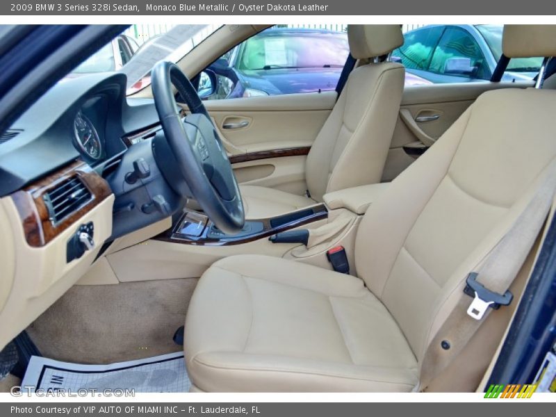 Monaco Blue Metallic / Oyster Dakota Leather 2009 BMW 3 Series 328i Sedan
