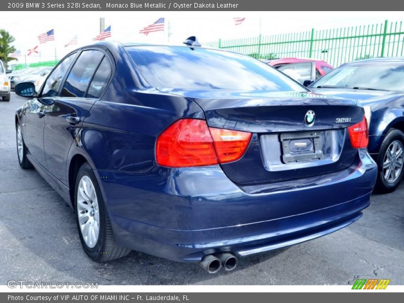 Monaco Blue Metallic / Oyster Dakota Leather 2009 BMW 3 Series 328i Sedan