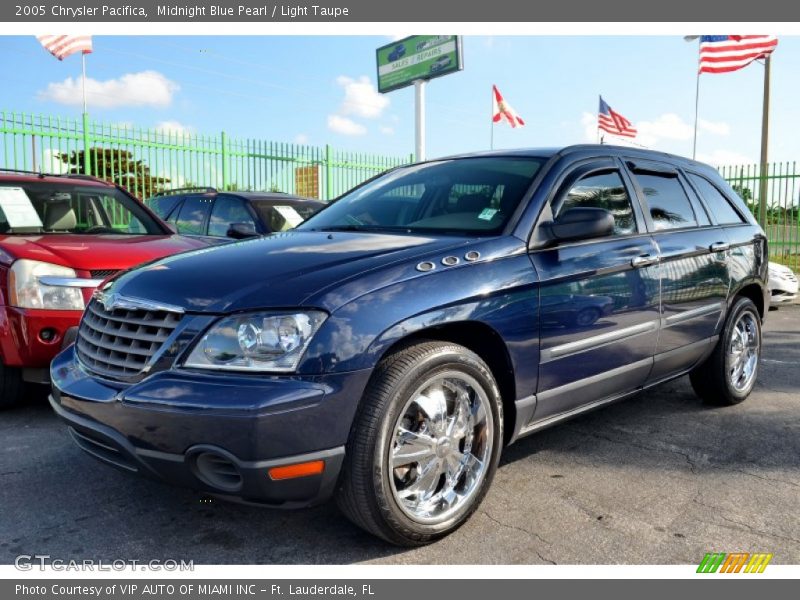 Midnight Blue Pearl / Light Taupe 2005 Chrysler Pacifica