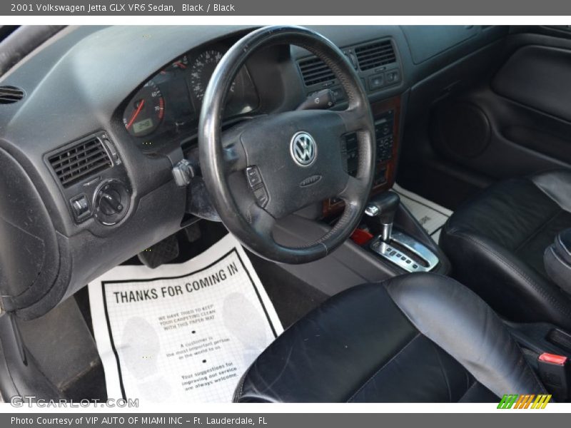 Black / Black 2001 Volkswagen Jetta GLX VR6 Sedan