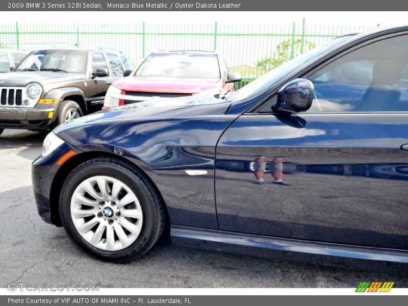 Monaco Blue Metallic / Oyster Dakota Leather 2009 BMW 3 Series 328i Sedan