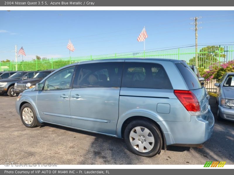 Azure Blue Metallic / Gray 2004 Nissan Quest 3.5 S