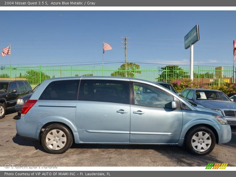 Azure Blue Metallic / Gray 2004 Nissan Quest 3.5 S