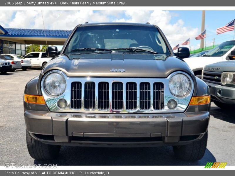 Dark Khaki Pearl / Medium Slate Gray 2006 Jeep Liberty Limited 4x4