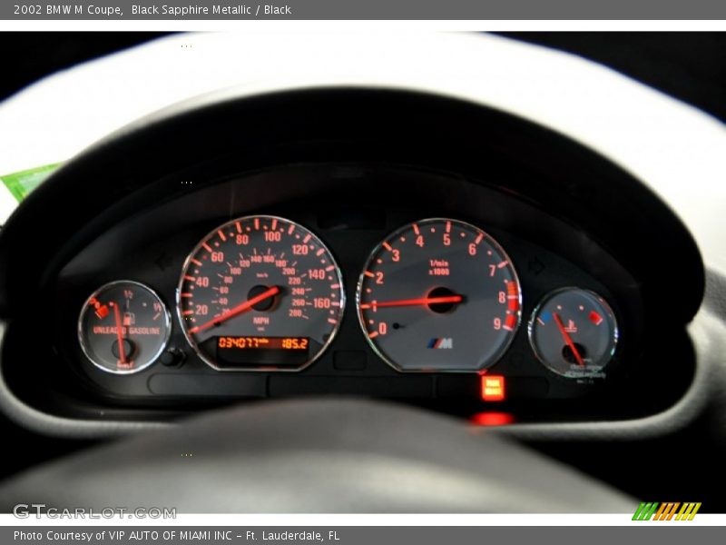Black Sapphire Metallic / Black 2002 BMW M Coupe