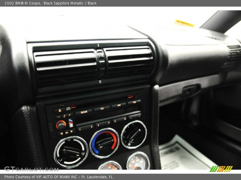 Black Sapphire Metallic / Black 2002 BMW M Coupe