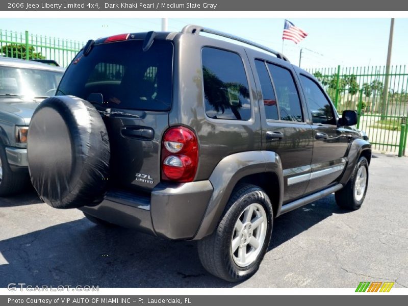 Dark Khaki Pearl / Medium Slate Gray 2006 Jeep Liberty Limited 4x4