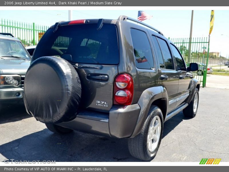 Dark Khaki Pearl / Medium Slate Gray 2006 Jeep Liberty Limited 4x4