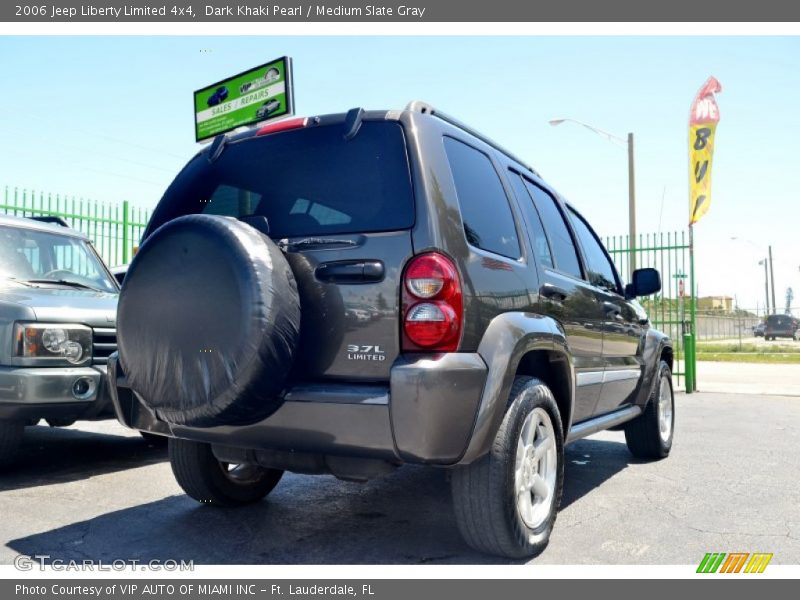 Dark Khaki Pearl / Medium Slate Gray 2006 Jeep Liberty Limited 4x4