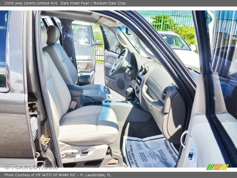 Dark Khaki Pearl / Medium Slate Gray 2006 Jeep Liberty Limited 4x4