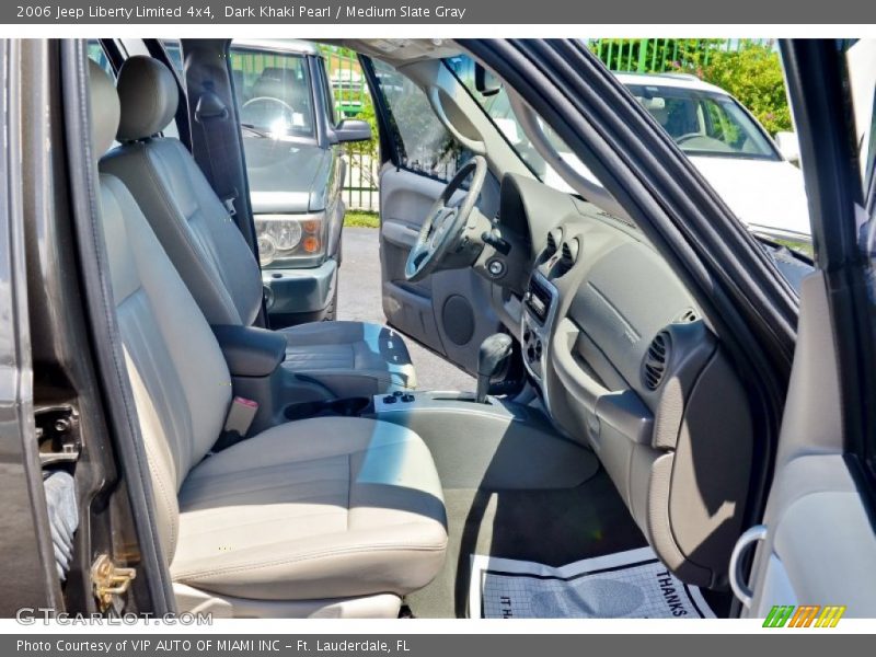Dark Khaki Pearl / Medium Slate Gray 2006 Jeep Liberty Limited 4x4