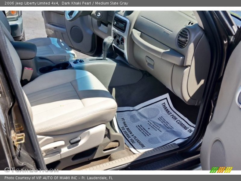 Dark Khaki Pearl / Medium Slate Gray 2006 Jeep Liberty Limited 4x4