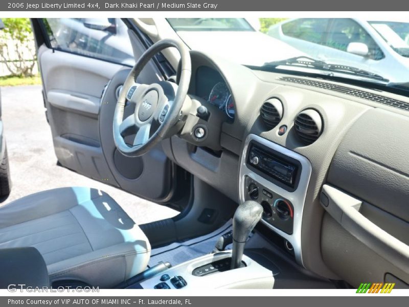 Dark Khaki Pearl / Medium Slate Gray 2006 Jeep Liberty Limited 4x4