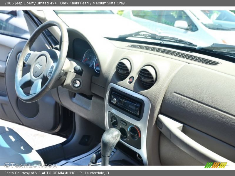 Dark Khaki Pearl / Medium Slate Gray 2006 Jeep Liberty Limited 4x4