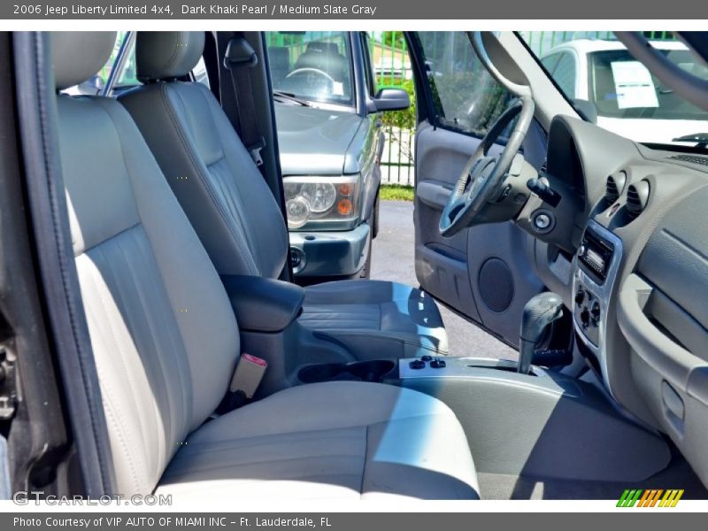 Dark Khaki Pearl / Medium Slate Gray 2006 Jeep Liberty Limited 4x4