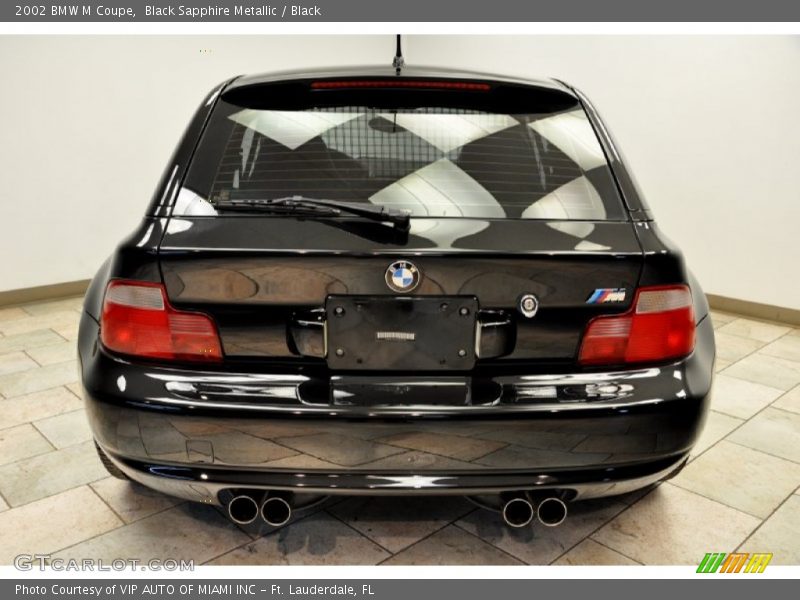 Black Sapphire Metallic / Black 2002 BMW M Coupe