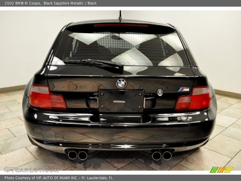 Black Sapphire Metallic / Black 2002 BMW M Coupe