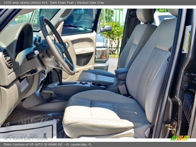 Dark Khaki Pearl / Medium Slate Gray 2006 Jeep Liberty Limited 4x4