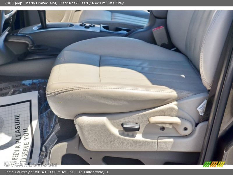 Dark Khaki Pearl / Medium Slate Gray 2006 Jeep Liberty Limited 4x4