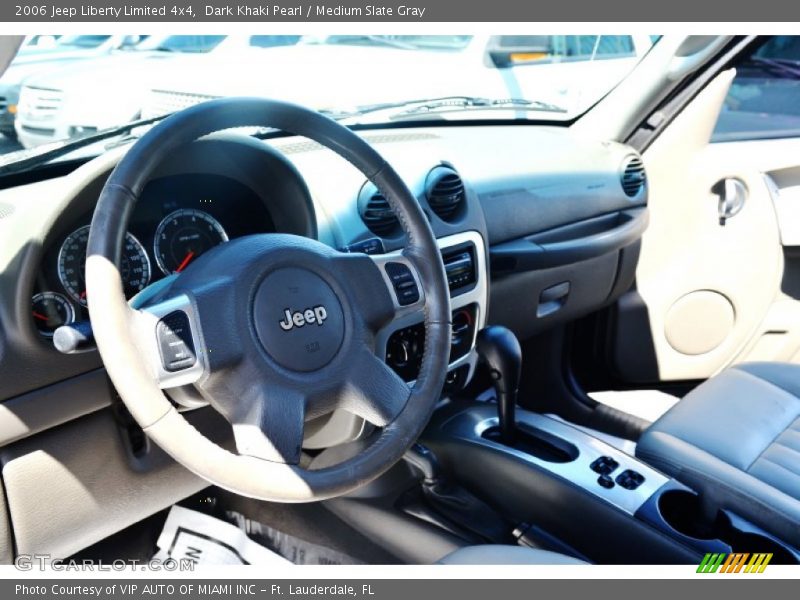 Dark Khaki Pearl / Medium Slate Gray 2006 Jeep Liberty Limited 4x4