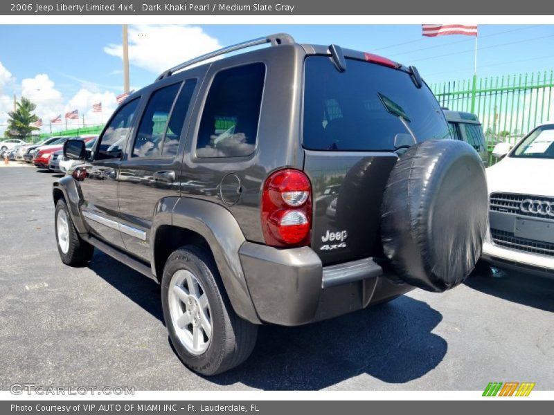 Dark Khaki Pearl / Medium Slate Gray 2006 Jeep Liberty Limited 4x4
