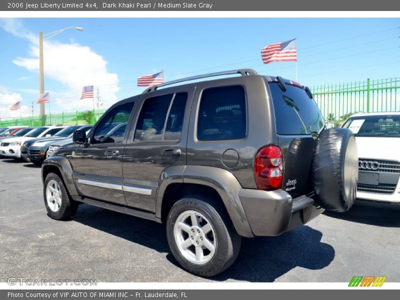 Dark Khaki Pearl / Medium Slate Gray 2006 Jeep Liberty Limited 4x4