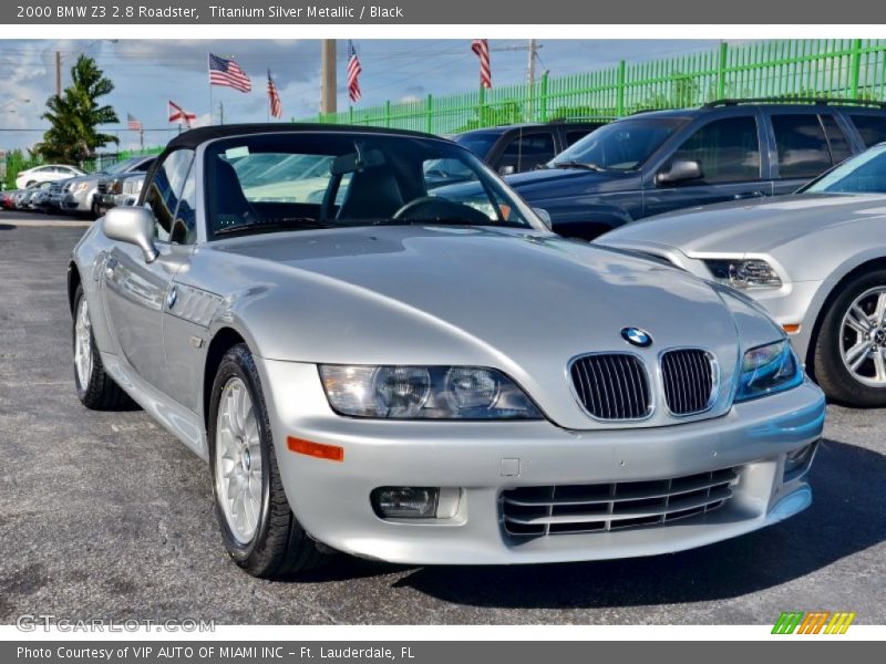 Titanium Silver Metallic / Black 2000 BMW Z3 2.8 Roadster