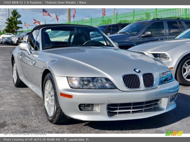Titanium Silver Metallic / Black 2000 BMW Z3 2.8 Roadster