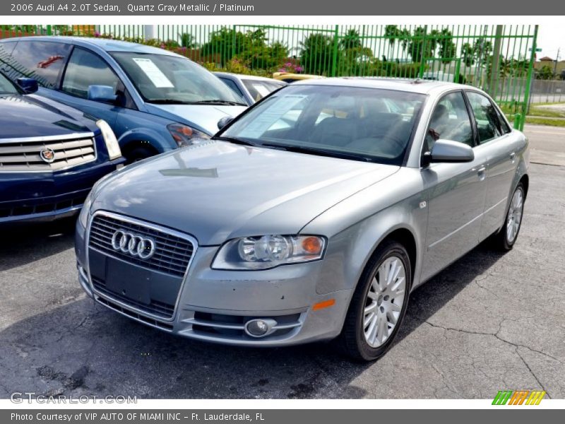 Quartz Gray Metallic / Platinum 2006 Audi A4 2.0T Sedan