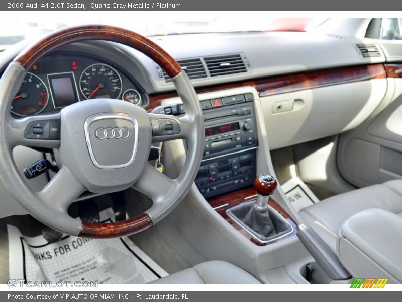 Quartz Gray Metallic / Platinum 2006 Audi A4 2.0T Sedan