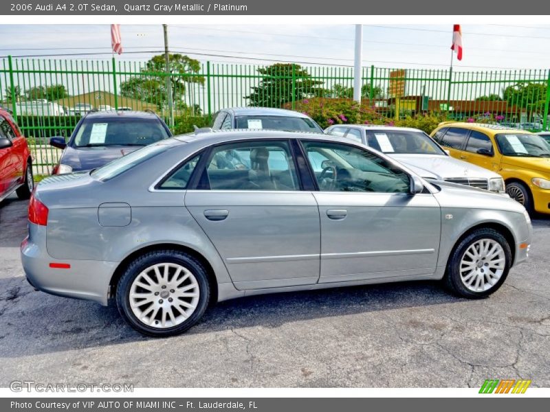 Quartz Gray Metallic / Platinum 2006 Audi A4 2.0T Sedan