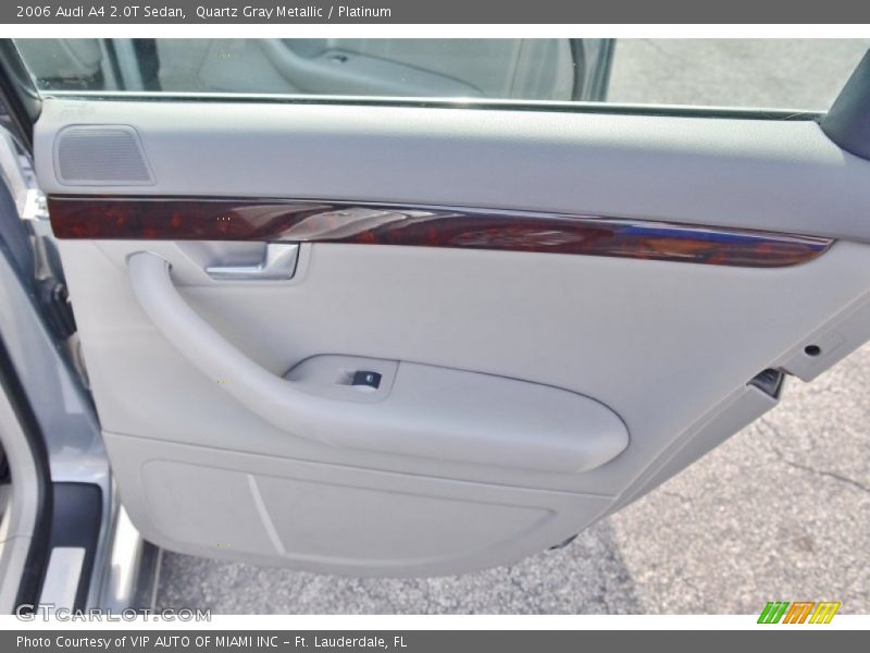 Quartz Gray Metallic / Platinum 2006 Audi A4 2.0T Sedan