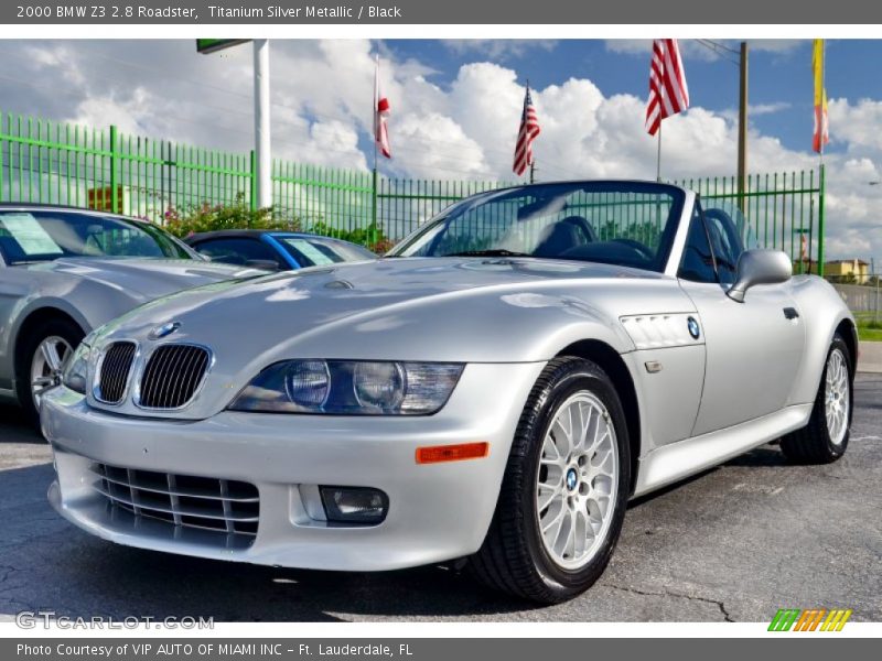 Titanium Silver Metallic / Black 2000 BMW Z3 2.8 Roadster