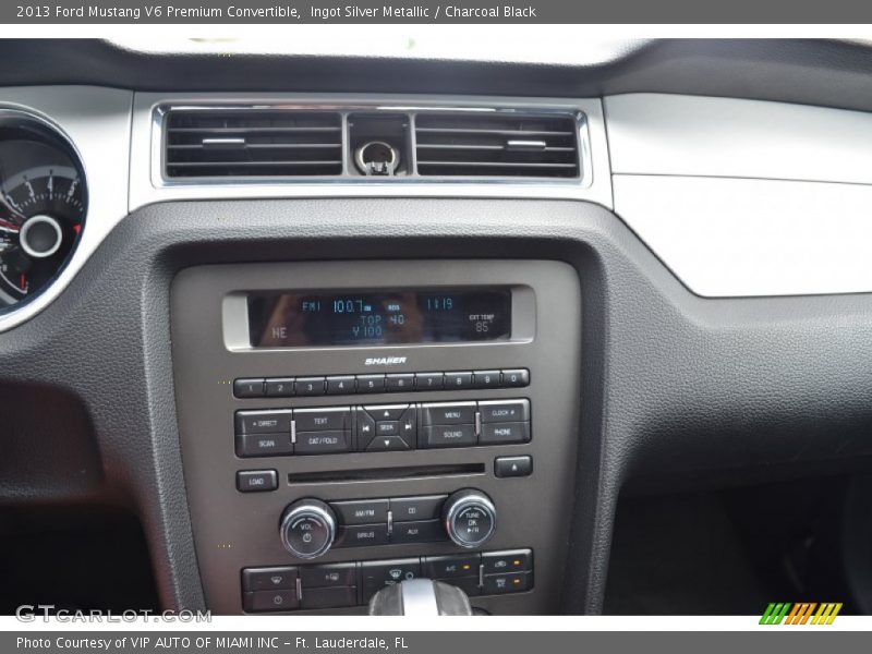 Ingot Silver Metallic / Charcoal Black 2013 Ford Mustang V6 Premium Convertible